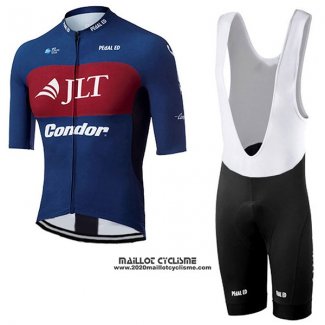 2017 Maillot Ciclismo JLT Condor Race Bleu Manches Courtes et Cuissard