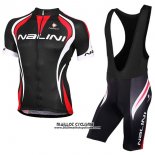 2017 Maillot Ciclismo Nalini Predazzo Noir et Rouge Manches Courtes et Cuissard