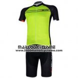 2017 Maillot Ciclismo Nalini Vert Manches Courtes et Cuissard