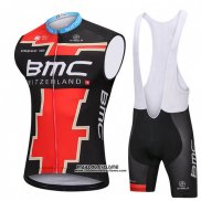 2018 Gilet Coupe-vent BMC Rouge et Noir