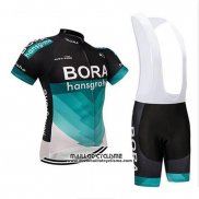 2018 Maillot Ciclismo Bora Noir et Teal Manches Courtes et Cuissard