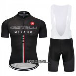 2018 Maillot Ciclismo Castelli Noir Manches Courtes et Cuissard