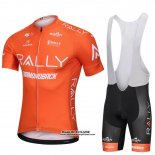 2018 Maillot Ciclismo Rally Orange Manches Courtes et Cuissard