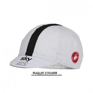 2018 Sky Casquette Ciclismo Blanc