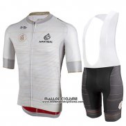 2019 Maillot Ciclismo Castelli UAE Tour Blanc Manches Courtes et Cuissard