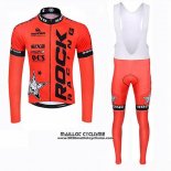 2019 Maillot Ciclismo Rock Racing SIDI Orange Manches Longues et Cuissard