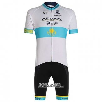 2020 Maillot Ciclismo Astana Champion Kazako Manches Courtes et Cuissard