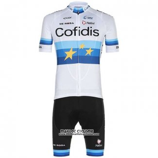 2020 Maillot Ciclismo Cofidis Champion Europe Manches Courtes et Cuissard