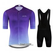 2020 Maillot Ciclismo Le Col Violet Manches Courtes et Cuissard