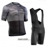 2020 Maillot Ciclismo Northwave Gris Noir Manches Courtes et Cuissard