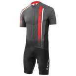 2020 Maillot Cyclisme Loffler Noir Blanc Rouge Manches Courtes et Cuissard