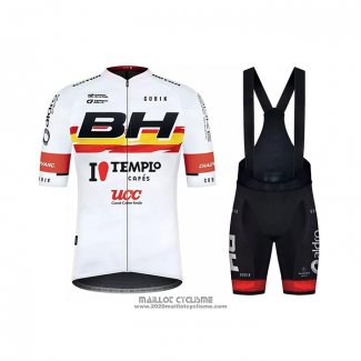 2021 Maillot Cyclisme Bh Templo Blanc Manches Courtes et Cuissard