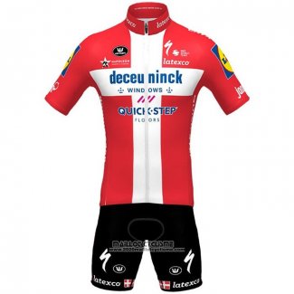 2021 Maillot Cyclisme Deceuninck Quick Step Champion Danemark Manches Courtes et Cuissard