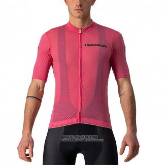 2021 Maillot Cyclisme Giro d'Italia Rose Manches Courtes et Cuissard