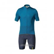 2021 Maillot Cyclisme Mavic Bleu Manches Courtes et Cuissard