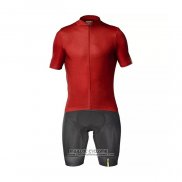 2021 Maillot Cyclisme Mavic Rouge Manches Courtes et Cuissard