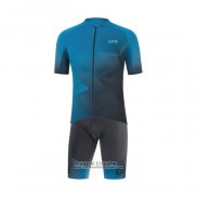 2022 Maillot Cyclisme Gore Bleu Manches Courtes et Cuissard