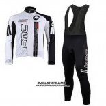 2010 Maillot Ciclismo BMC Blanc Manches Longues et Cuissard