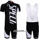 2012 Maillot Ciclismo Specialized Blanc et Noir Manches Courtes et Cuissard