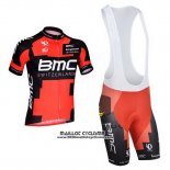 2014 Maillot Ciclismo BMC Rouge et Noir Manches Courtes et Cuissard