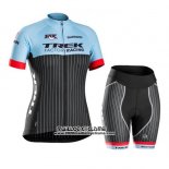 2015 Maillot Ciclismo Trek Bleu et Noir Manches Courtes et Cuissard