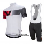 2016 Maillot Ciclismo Nalini Blanc et Rouge Manches Courtes et Cuissard