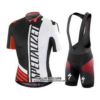 2016 Maillot Ciclismo Specialized Lumiere Noir et Blanc Manches Courtes et Cuissard