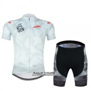 2017 Maillot Ciclismo Abu Dhabi Tour Blanc et Red Manches Courtes et Cuissard