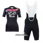 2017 Maillot Ciclismo Femme Equipo 8bar Noir Manches Courtes et Cuissard