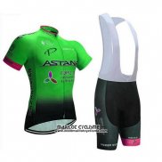 2018 Maillot Ciclismo Astana Vert Manches Courtes et Cuissard