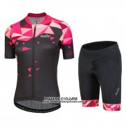 2018 Maillot Ciclismo Femme Nalini Chic Rouge Manches Courtes et Cuissard