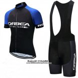 2018 Maillot Ciclismo Orbea Noir et Bleu Manches Courtes et Cuissard