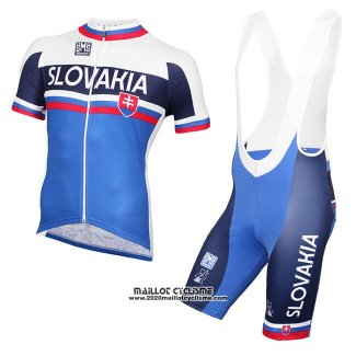 2018 Maillot Ciclismo Russie Bleu Blanc Manches Courtes et Cuissard