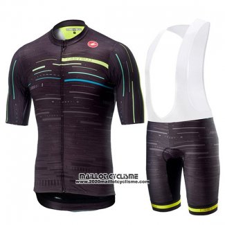 2019 Maillot Ciclismo Castelli Tabula Rasa Noir Manches Courtes et Cuissard