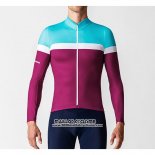 2019 Maillot Ciclismo La Passione Bleu Blanc Rouge Manches Longues et Cuissard