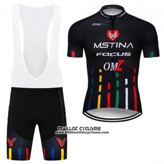 2019 Maillot Ciclismo Mstina Focus Noir Manches Courtes et Cuissard