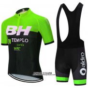 2020 Maillot Ciclismo BH Templo Vert Blanc Noir Manches Courtes et Cuissard