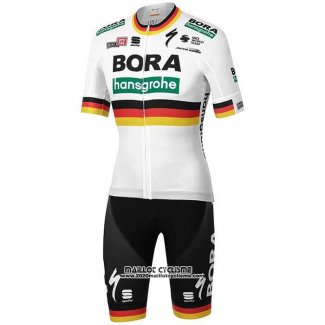 2020 Maillot Ciclismo Bora Champion Allemagne Manches Courtes et Cuissard