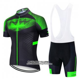 2020 Maillot Ciclismo Northwave Vert Noir Manches Courtes et Cuissard