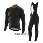 2020 Maillot Ciclismo Orbea Noir Manches Longues et Cuissard