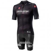 2020 Maillot Cyclisme Giro d'Italia Noir Manches Courtes et Cuissard