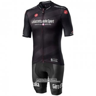 2020 Maillot Cyclisme Giro d'Italia Noir Manches Courtes et Cuissard