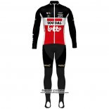 2020 Maillot Cyclisme Lotto Soudal Noir Blanc Rouge Manches Longues et Cuissard(1)