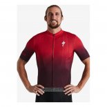2021 Maillot Cyclisme Specialized Profond Rouge Manches Courtes et Cuissard
