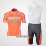 2011 Maillot Ciclismo Euskalte Orange Manches Courtes et Cuissard 2011 Maillot Ciclismo Euskalte Orange Manches Courtes et Cuissard