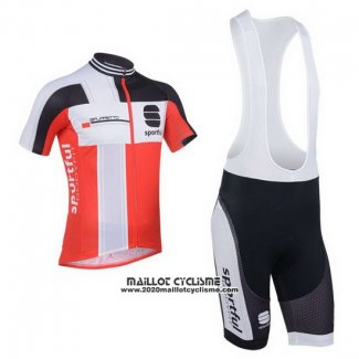 2013 Maillot Ciclismo Sportful Blanc et Rouge Manches Courtes et Cuissard