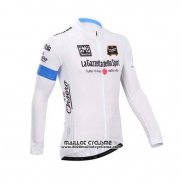 2014 Maillot Ciclismo Giro D'italie Blanc Manches Longues et Cuissard