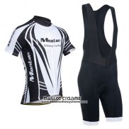 2014 Maillot Ciclismo Monton Noir et Blanc Manches Courtes et Cuissard