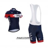 2015 Maillot Ciclismo IAM Bleu Manches Courtes et Cuissard