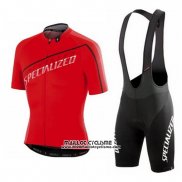 2015 Maillot Ciclismo Specialized Brillant Rouge Manches Courtes et Cuissard